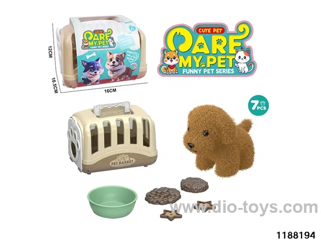Plush pet toy set