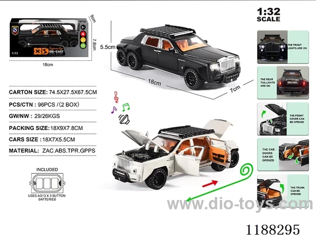 1:32 Die-casting zinc alloy pull back car W L/M