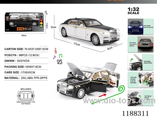 1:32 Die-casting zinc alloy pull back car W L/M