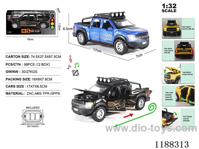 1:32 Die-casting zinc alloy pull back car W L/M