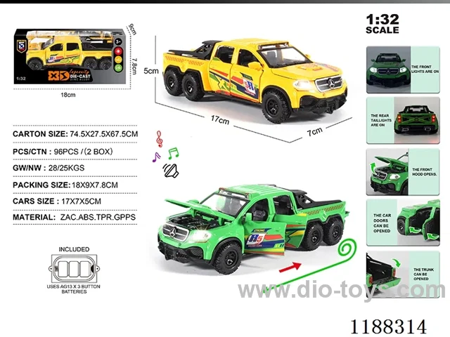 1:32 Die-casting zinc alloy pull back car W L/M