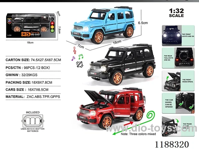1:32 Die-casting zinc alloy pull back car W L/M