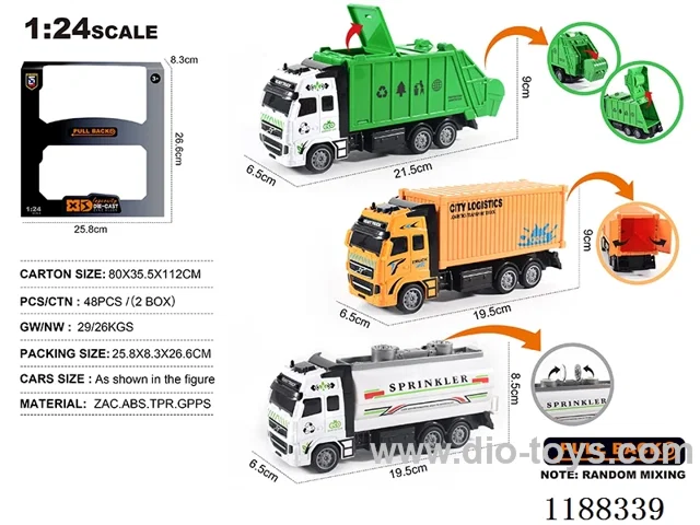 1：24 Die-casting zinc alloy pull back car