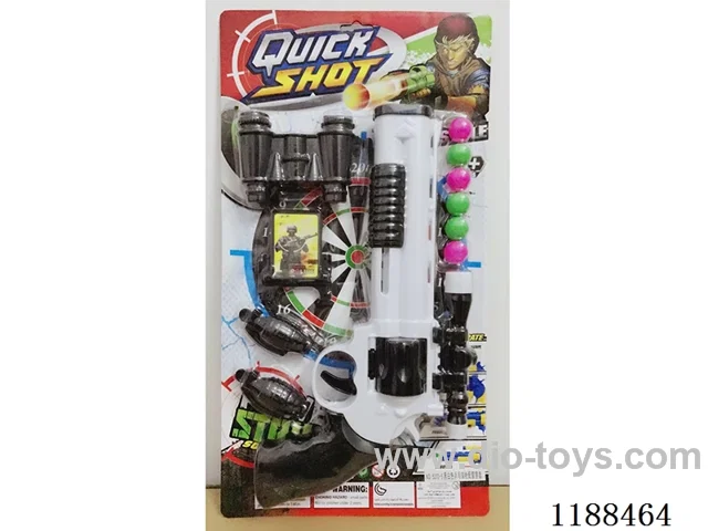 black and white ping pong gun with police holster