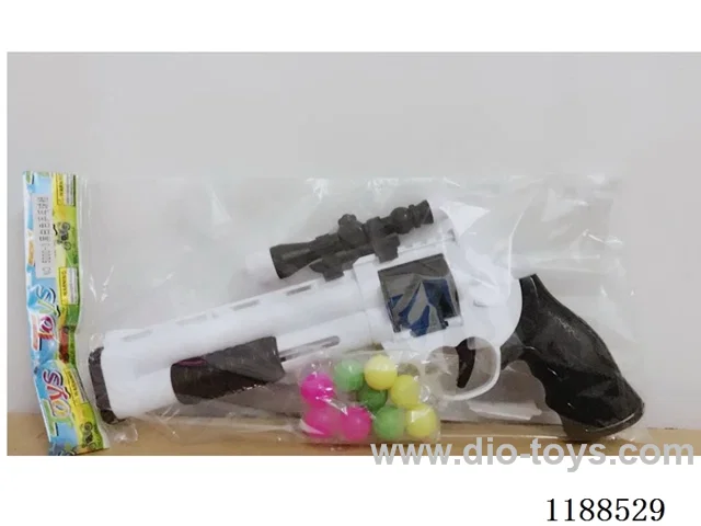 Black and white ping pong gun
