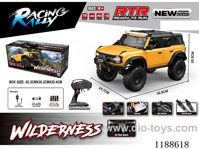 1:10 Full Scale Model Climbing RC Vehicle included battery