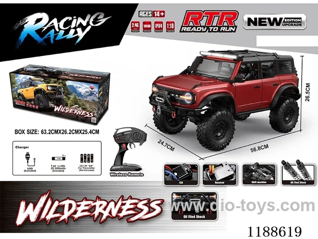 1:10 Full Scale Model Climbing RC Vehicle included battery