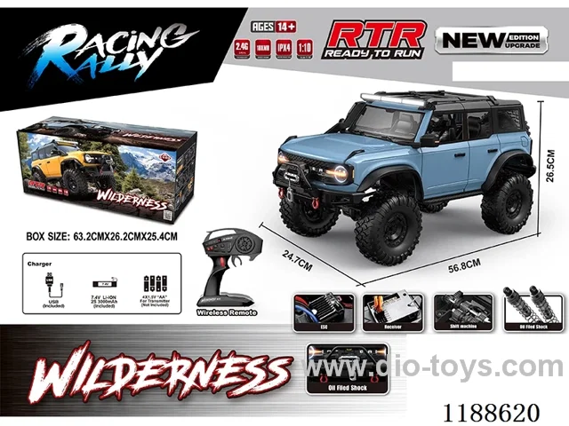 1:10 Full Scale Model Climbing RC Vehicle included battery