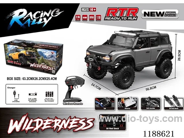 1:10 Full Scale Model Climbing RC Vehicle included battery