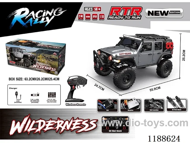 1:10 Full Scale Model Climbing RC Vehicle included battery