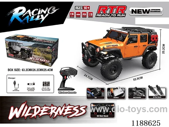1:10 Full Scale Model Climbing RC Vehicle included battery