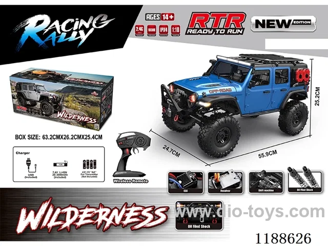 1:10 Full Scale Model Climbing RC Vehicle included battery
