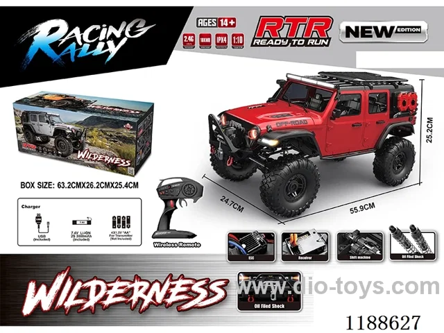 1:10 Full Scale Model Climbing RC Vehicle included battery