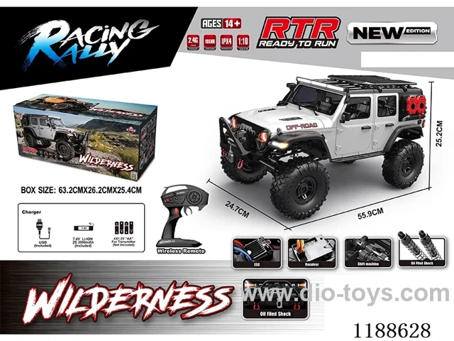 1:10 Full Scale Model Climbing RC Vehicle included battery