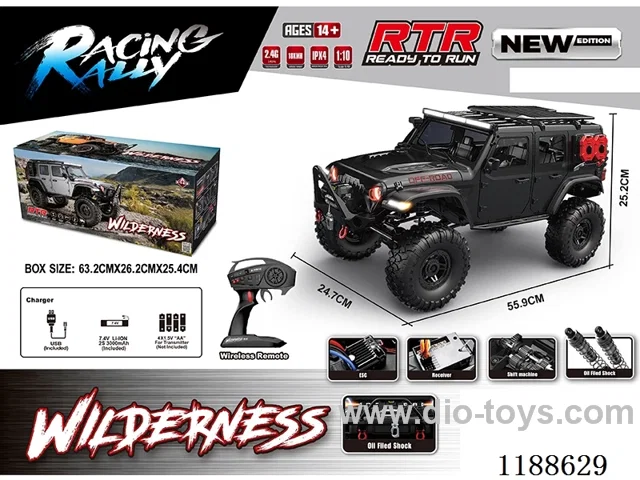 1:10 Full Scale Model Climbing RC Vehicle included battery
