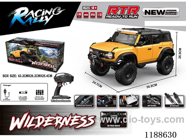1:10 Full Scale Model Climbing RC Vehicle included battery