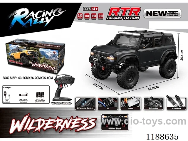 1:10 Full Scale Model Climbing RC Vehicle included battery