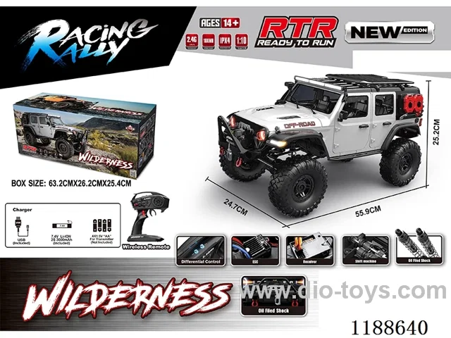 1:10 Full Scale Model Climbing RC Vehicle included battery
