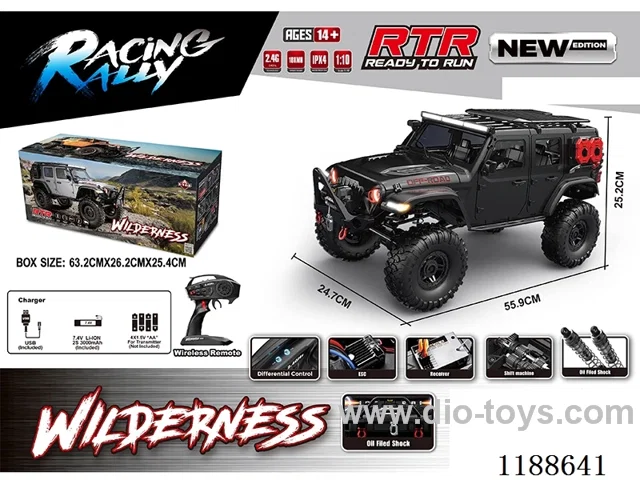 1:10 Full Scale Model Climbing RC Vehicle included battery