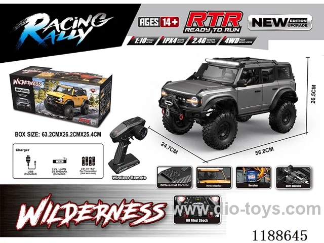 1:10 Full Scale Model Climbing RC Vehicle included battery