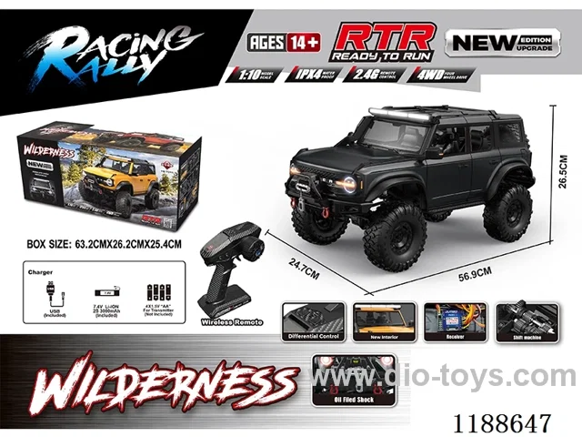 1:10 Full Scale Model Climbing RC Vehicle included battery