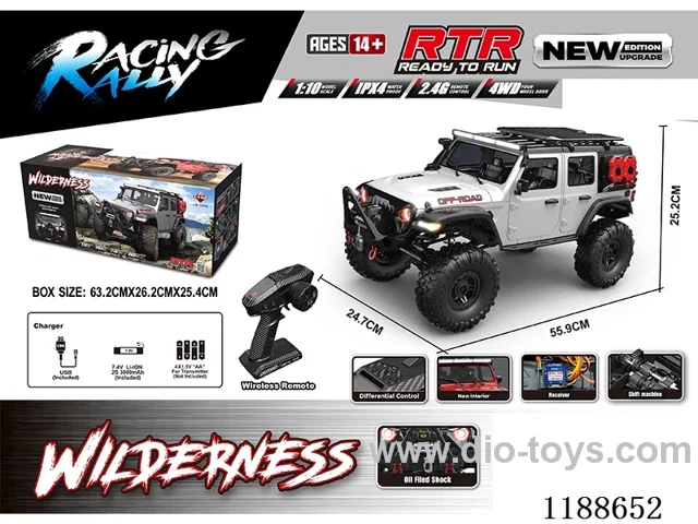 1:10 Full Scale Model Climbing RC Vehicle included battery