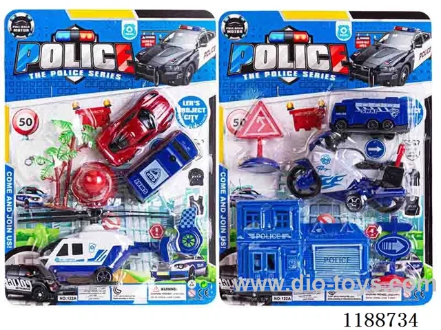 pull back Police Vehicle Set (2 Mixed)