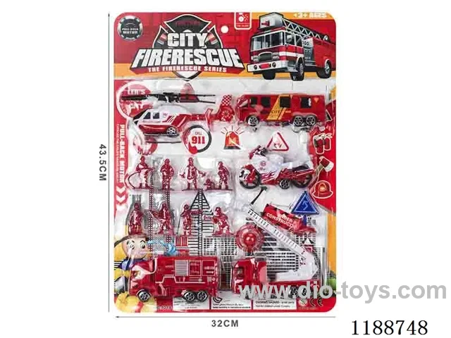 pull back Fire Fighting Set
