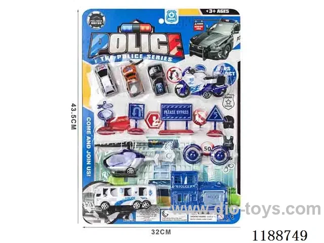 pull back Police Vehicle Set