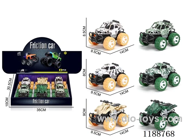6PCS inertia car
