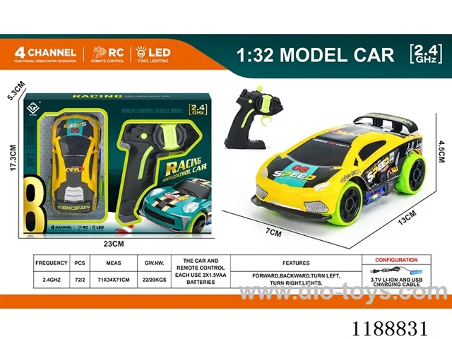 2.4G PVC rc car included battery