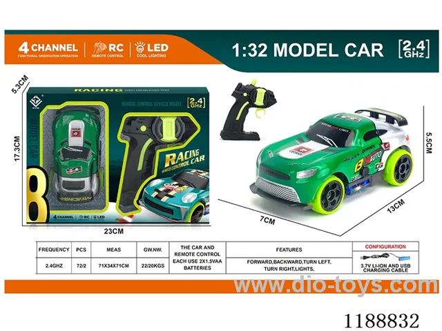 2.4G PVC rc car included battery