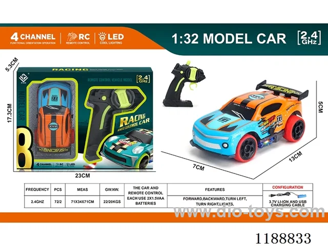 2.4G PVC rc car included battery