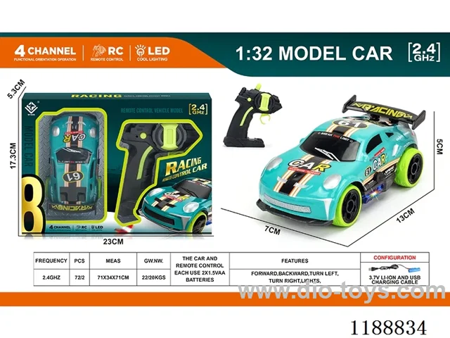 2.4G PVC rc car included battery