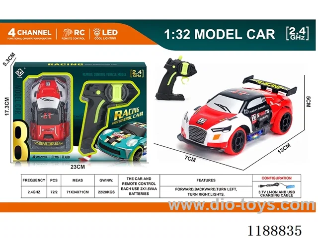 2.4G PVC rc car included battery