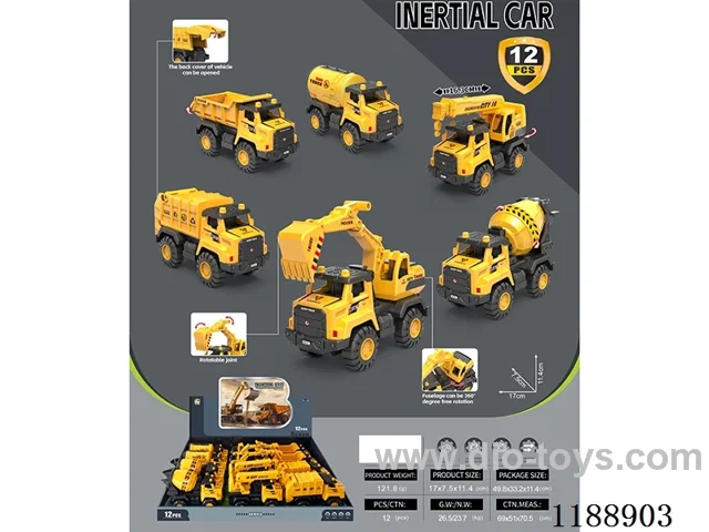 Inertia Engineering Vehicle three mixed 12pcs/box