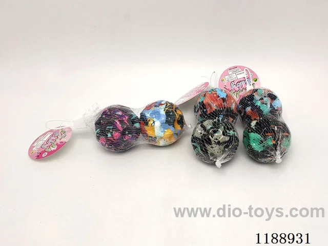 2PCS 6.3CM high resilience Camouflage Moon Balls