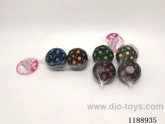 2PCS 6.3CM high resilience Black Moon Balls