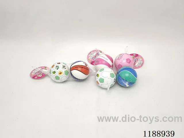 2PCS 6.3CM high resilience soccer basketball ball