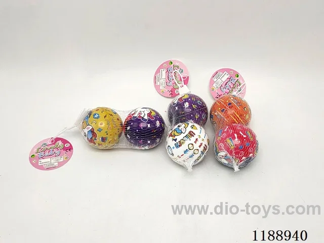2PCS 6.3CM Unicorn high resilience ball