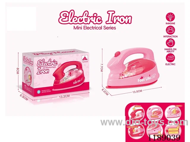 B/O Iron with light not included 2*AA battery