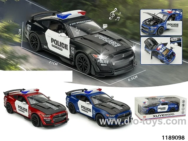 1:24 Alloy pull back car W L/M