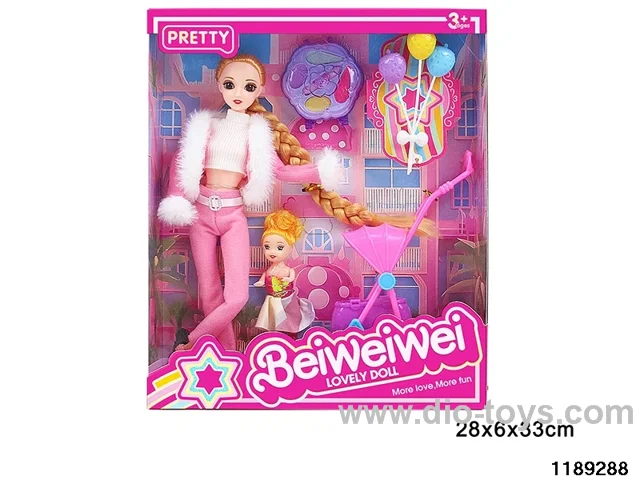 11.5 inch 11 jointed doll set