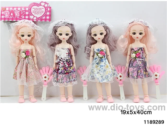 12 inch 21 jointed doll set