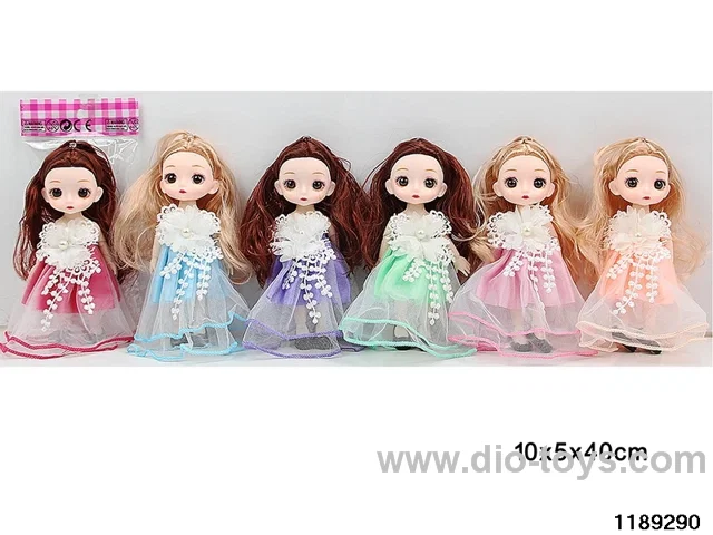 6 inch 13 jointed doll set