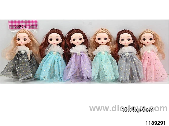 6 inch 13 jointed doll set