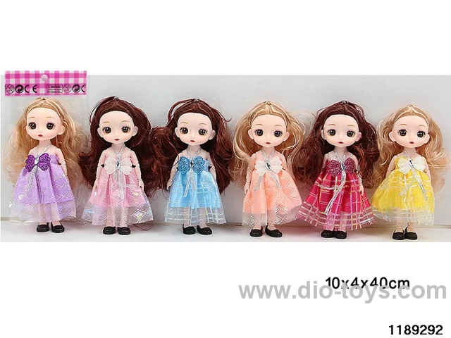 6 inch 13 jointed doll set