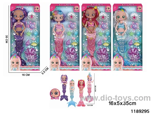 14 inch 11 jointed doll set