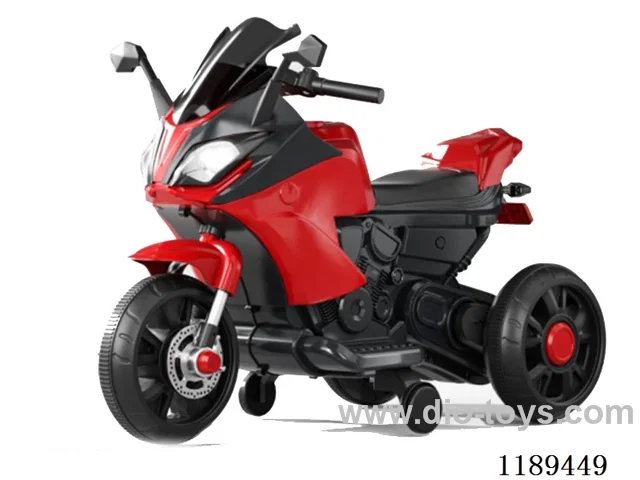 Children's motorcycle-red*white*gray*fruit green