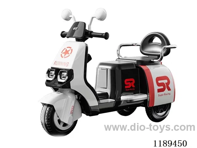Children's motorcycle - standard - black and white * black and red * cyan * beige